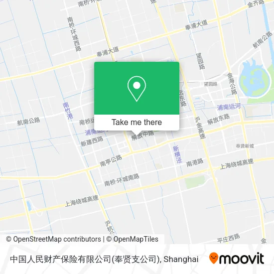 中国人民财产保险有限公司(奉贤支公司) map