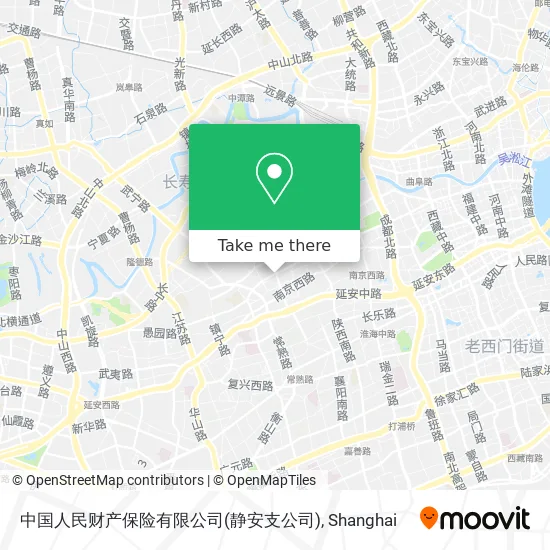 中国人民财产保险有限公司(静安支公司) map