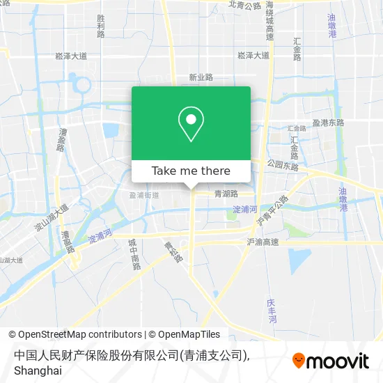 中国人民财产保险股份有限公司(青浦支公司) map