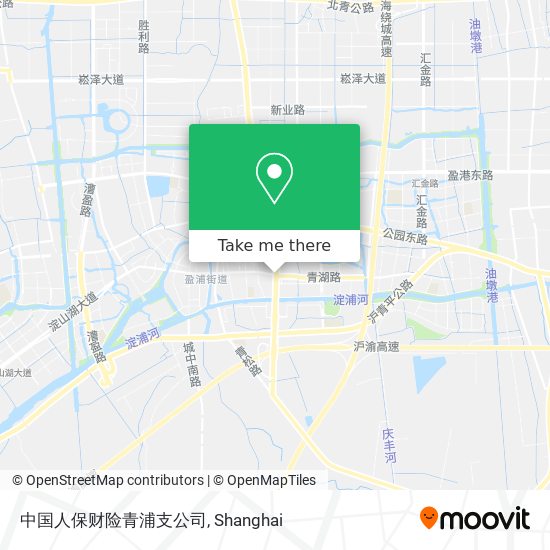 中国人保财险青浦支公司 map