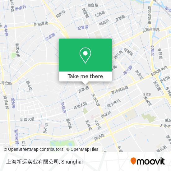 上海祈运实业有限公司 map