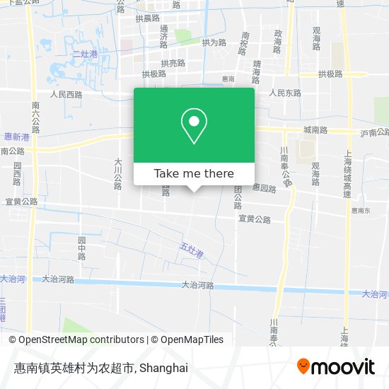 惠南镇英雄村为农超市 map