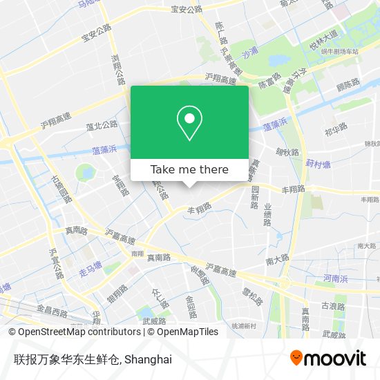 联报万象华东生鲜仓 map