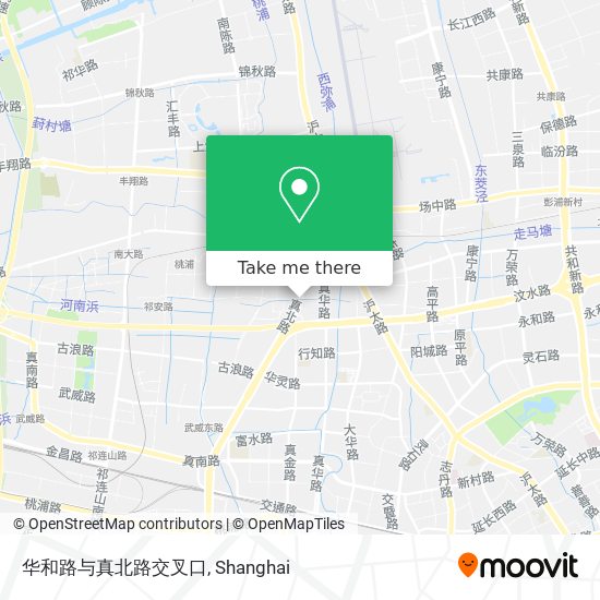 华和路与真北路交叉口 map