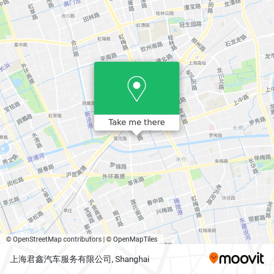 上海君鑫汽车服务有限公司 map