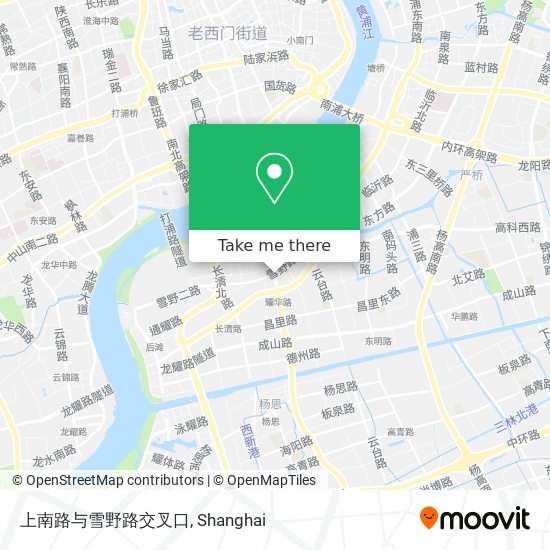 上南路与雪野路交叉口 map