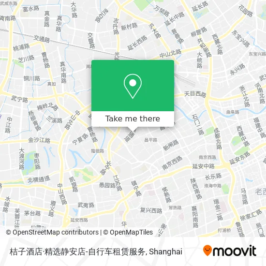 桔子酒店·精选静安店-自行车租赁服务 map