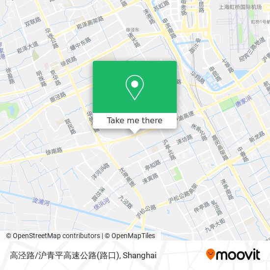 高泾路/沪青平高速公路(路口) map