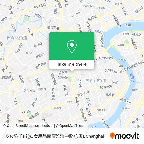 皮皮狗羊绒(妇女用品商店淮海中路总店) map