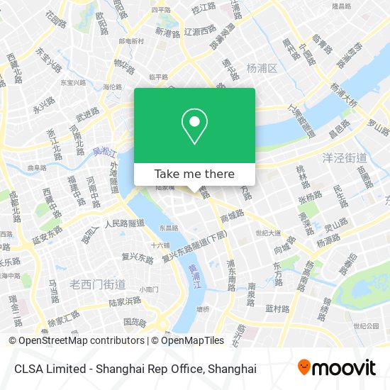 CLSA Limited - Shanghai Rep Office map