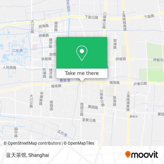 蓝天茶馆 map