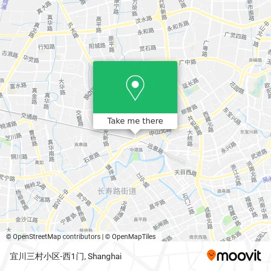 宜川三村小区-西1门 map