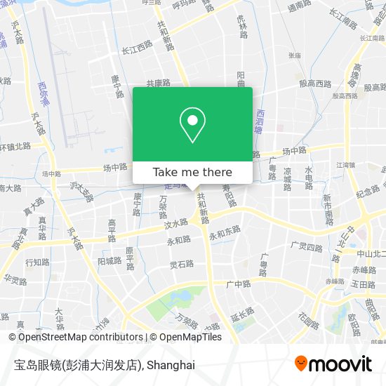 宝岛眼镜(彭浦大润发店) map