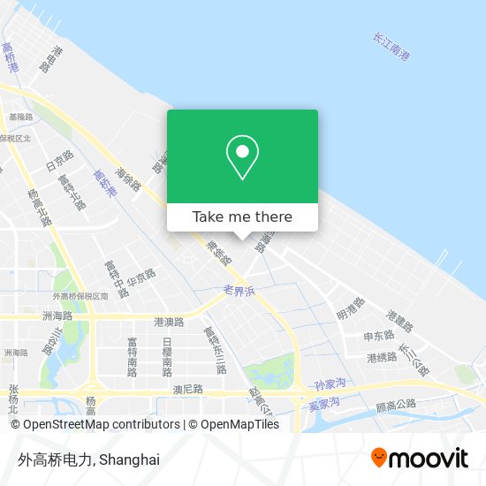 外高桥电力 map