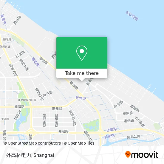 外高桥电力 map