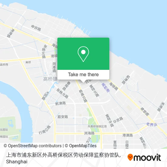上海市浦东新区外高桥保税区劳动保障监察协管队 map