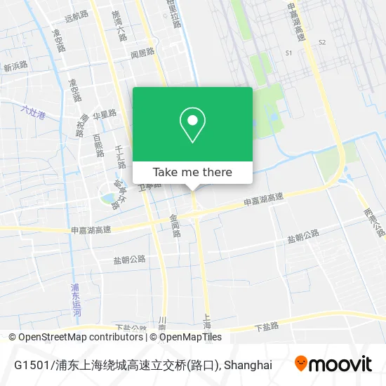 G1501/浦东上海绕城高速立交桥(路口) map