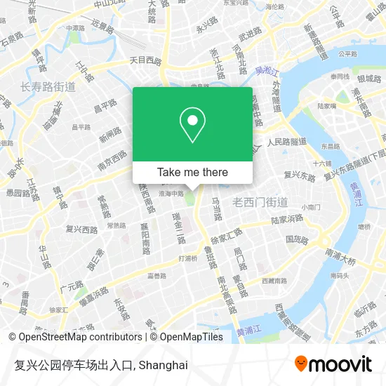 复兴公园停车场出入口 map