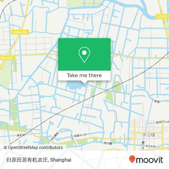 归原田居有机农庄 map