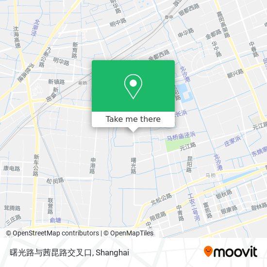 曙光路与茜昆路交叉口 map