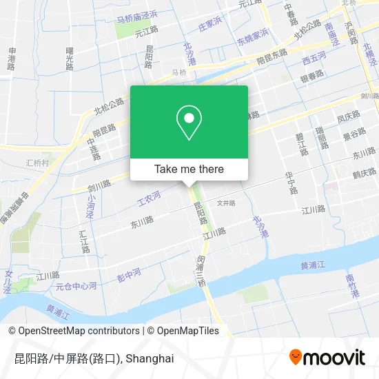 昆阳路/中屏路(路口) map