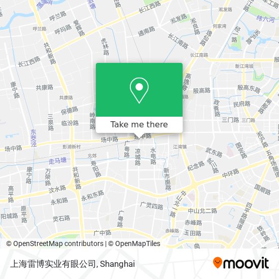 上海雷博实业有眼公司 map
