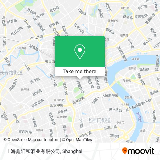 上海鑫轩和酒业有眼公司 map