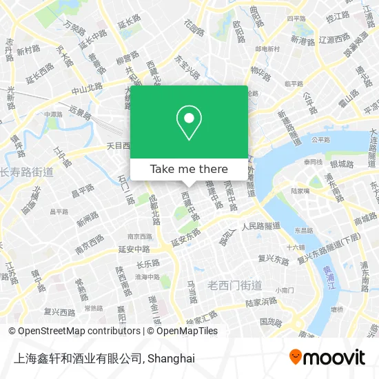 上海鑫轩和酒业有眼公司 map