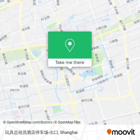 玩具总动员酒店停车场-出口 map