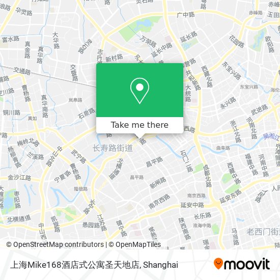 上海Mike168酒店式公寓圣天地店 map