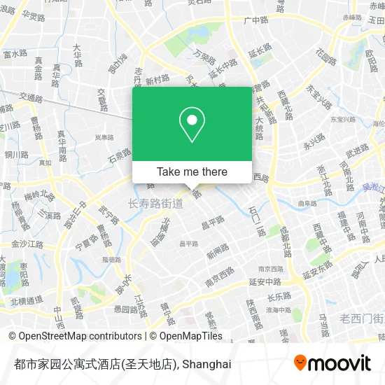 都市家园公寓式酒店(圣天地店) map