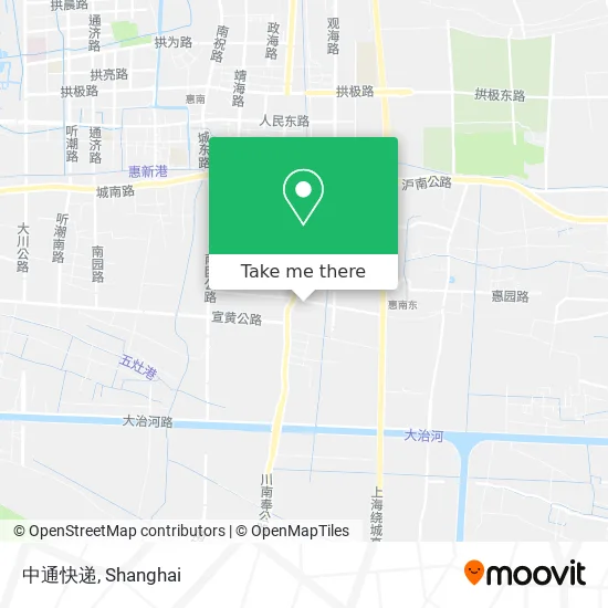中通快递 map