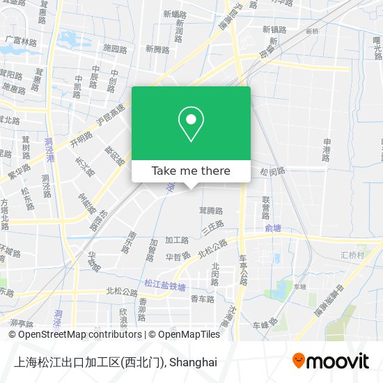 上海松江出口加工区(西北门) map