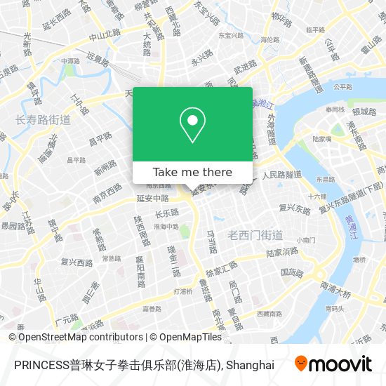 PRINCESS普琳女子拳击俱乐部(淮海店) map