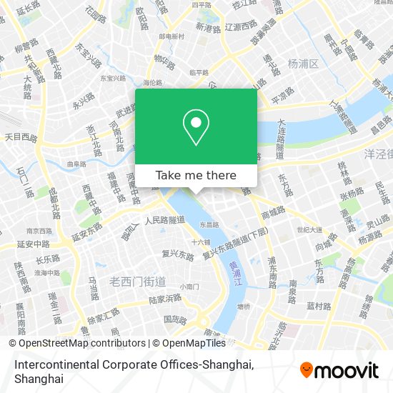 Intercontinental Corporate Offices-Shanghai map