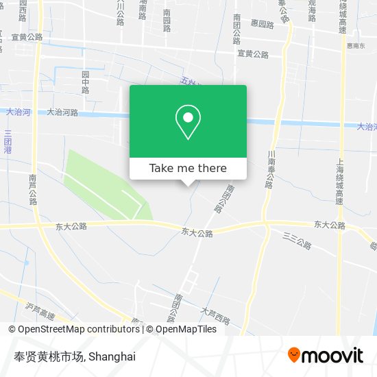 奉贤黄桃市场 map