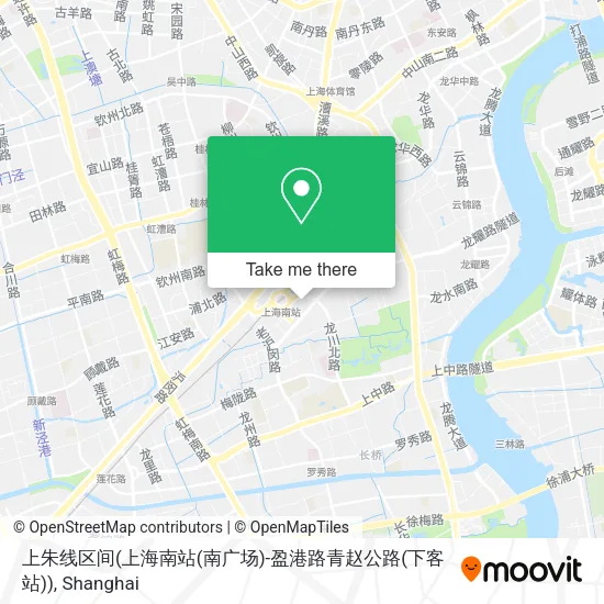 上朱线区间(上海南站(南广场)-盈港路青赵公路(下客站)) map