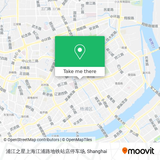 浦江之星上海江浦路地铁站店停车场 map