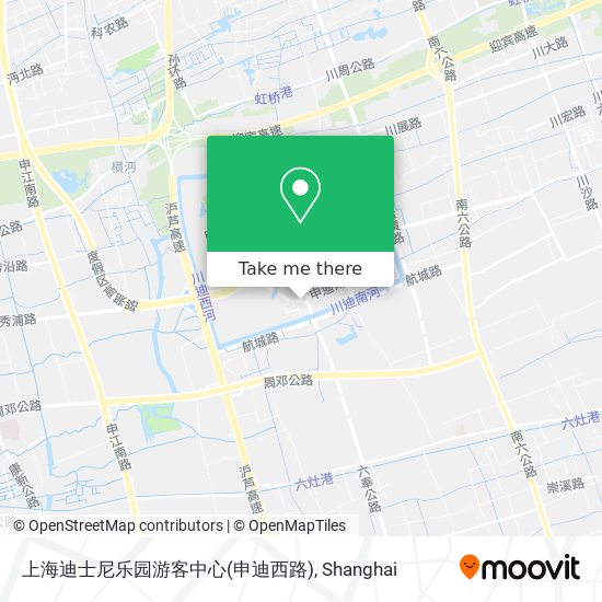 上海迪士尼乐园游客中心(申迪西路) map