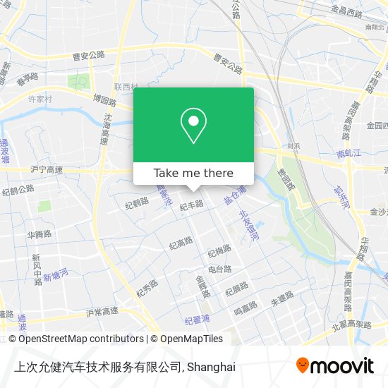 上次允健汽车技术服务有限公司 map