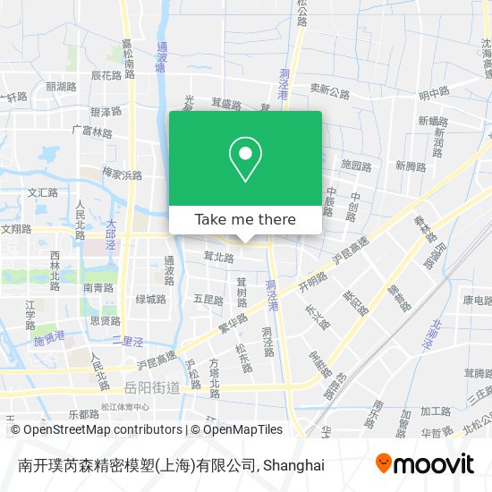 南开璞芮森精密模塑(上海)有限公司 map
