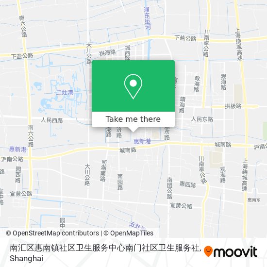 南汇区惠南镇社区卫生服务中心南门社区卫生服务社 map