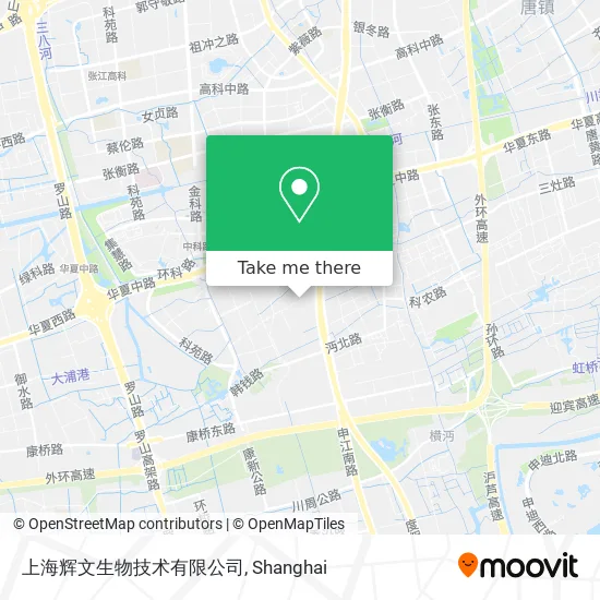 上海辉文生物技术有限公司 map