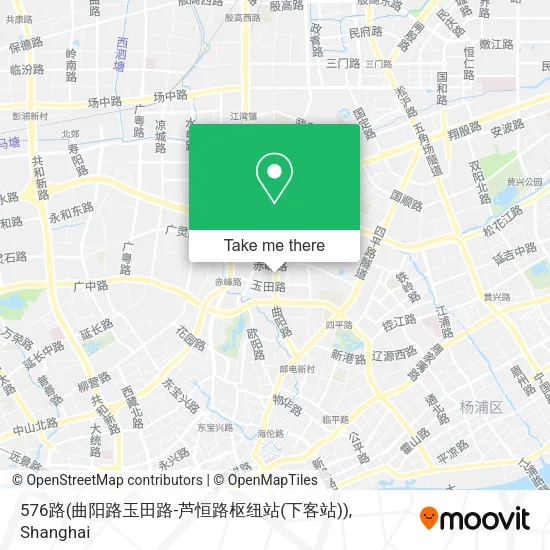 576路(曲阳路玉田路-芦恒路枢纽站(下客站)) map