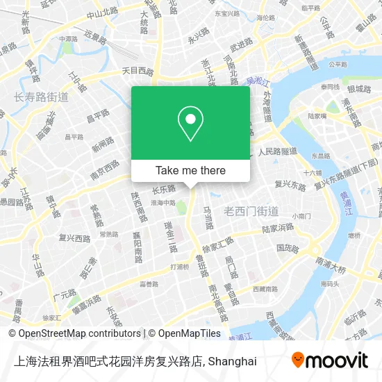 上海法租界酒吧式花园洋房复兴路店 map
