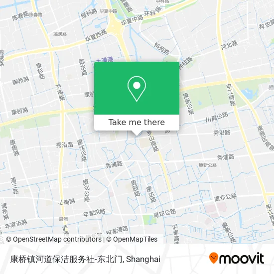 康桥镇河道保洁服务社-东北门 map