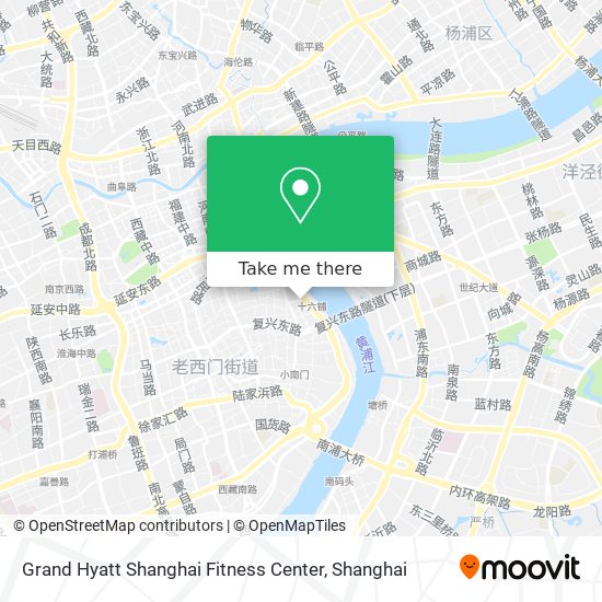 Grand Hyatt Shanghai Fitness Center map