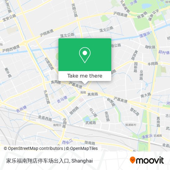 家乐福南翔店停车场出入口 map