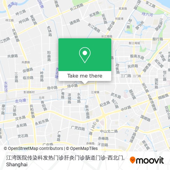 江湾医院传染科发热门诊肝炎门诊肠道门诊-西北门 map