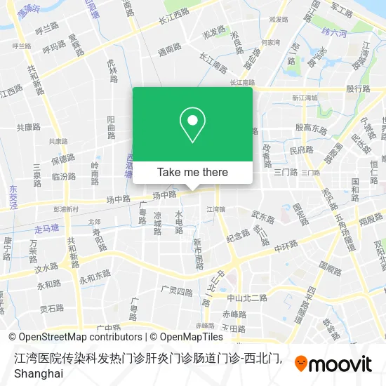 江湾医院传染科发热门诊肝炎门诊肠道门诊-西北门 map